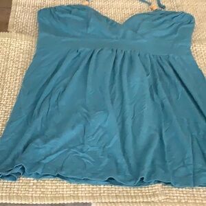 Rampage Aqua Top with ties around neck